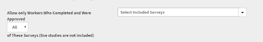 include surveys option